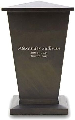 Forget-Me-Not Stained Glass Memorial Urn for Adults - Large - Holds Up to 200 Cubic Inches of Ashes - Blue Cremation Urn for Ashes in Saudi Arabia