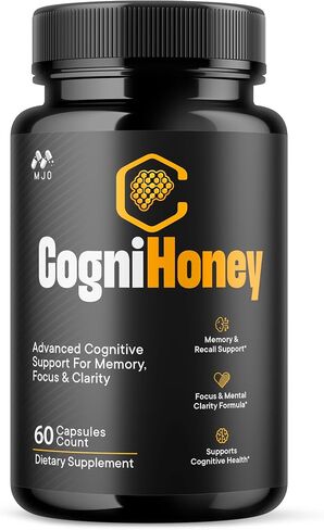 (2 Pack) CogniHoney Capsules, Official Cogni Honey Brain Support Pills with All Natural Ingredients, Advanced Memory Brain Health and Wellness Support Supplement with Premium Vitamins (120 Capsules) in Saudi Arabia