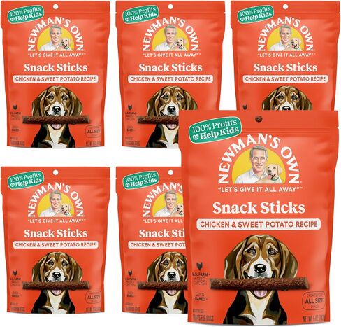 Newman's Own Snack Sticks for Dogs, 5-oz. (Pack of 8), Chicken & Sweet Potato in Kuwait