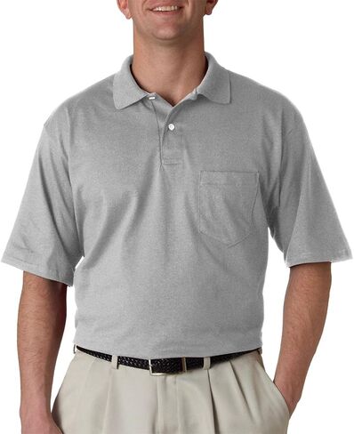 Jerzees Adult 5.6 oz. SpotShield™ Pocket Jersey Polo S OXFORD in Kuwait