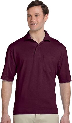 Jerzees Adult 5.6 oz. SpotShield™ Pocket Jersey Polo S OXFORD in Kuwait