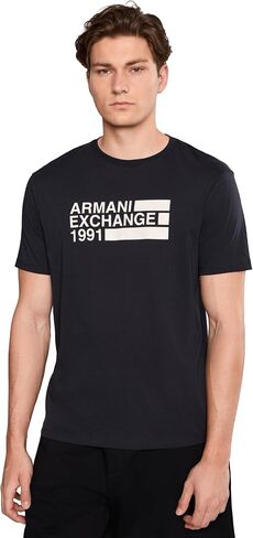 تي شيرت جيرسيه بأكمام قصيرة من Armani Exchange in Kuwait