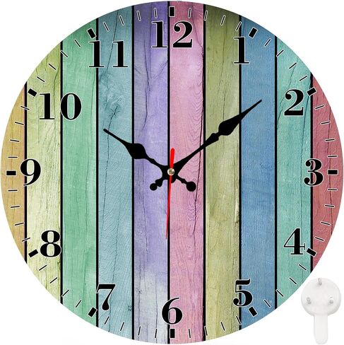 Identiy Golf Ball Texture Round Wall Clock 12 Inch, Silent Non-Ticking Battery Operated, Large Number Display Round Analog Wall Clock Decorative for Bedroom,Bathroom,Office and Kitchen in Kuwait