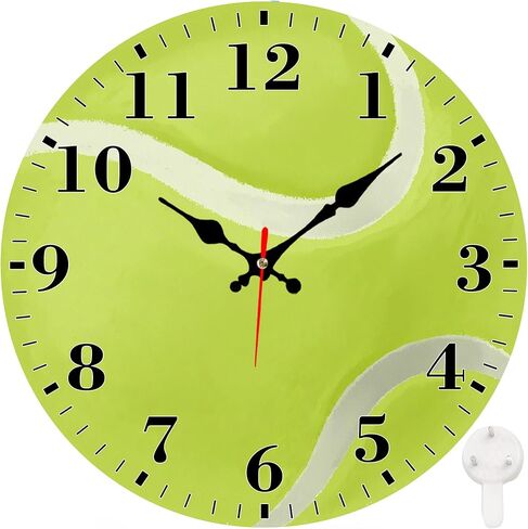 Identiy Golf Ball Texture Round Wall Clock 12 Inch, Silent Non-Ticking Battery Operated, Large Number Display Round Analog Wall Clock Decorative for Bedroom,Bathroom,Office and Kitchen in Saudi Arabia