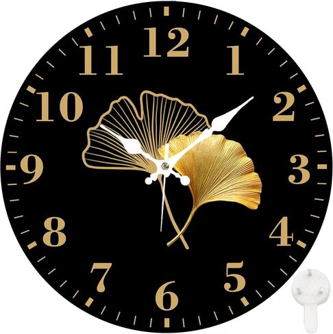 Identiy Golf Ball Texture Round Wall Clock 12 Inch, Silent Non-Ticking Battery Operated, Large Number Display Round Analog Wall Clock Decorative for Bedroom,Bathroom,Office and Kitchen in Saudi Arabia