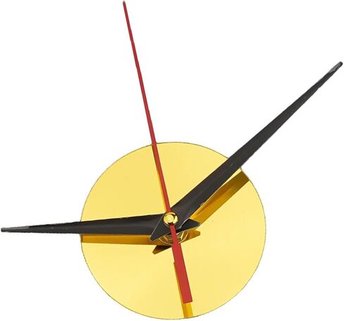 ساعة حائط لاصقة ثلاثية الأبعاد، لساعة الحائط الأكريليك، لا تشمل البطارية، لون ذهبي، قطر 60 سم in Kuwait