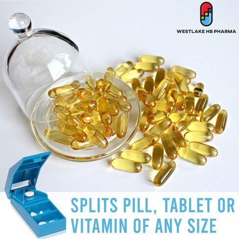 Renoir Pill Cutter, Pill Splitter with Stainless Steel Blade, for Cutting Small Pills or Large Pills in Half (1 Pack) in Kuwait