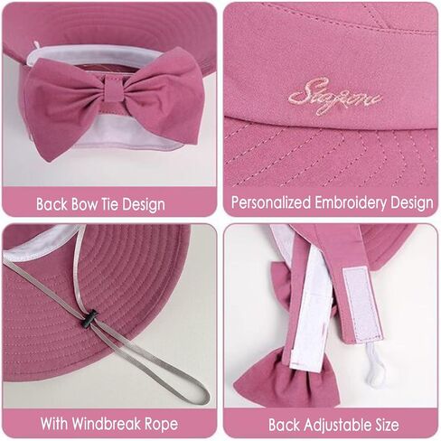 Women Sun Visor Hat Bow Adjustable Large Wide Brim Foldable Hats Summer UV Protection Beach Cap in Saudi Arabia