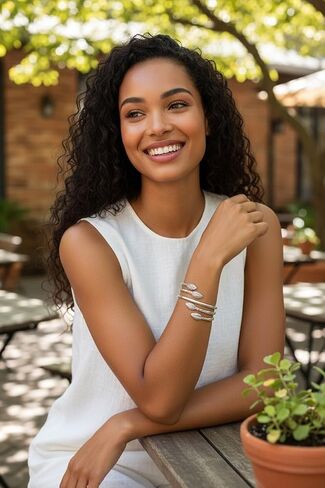 Cocoa ends .925 Sterling Silver West Indian Bangles Handmade Women Men Bracelets Caribbean Jamaican West Indies Gift Jewelry Made in USA mom gift summer stacking bracelets coco in Saudi Arabia