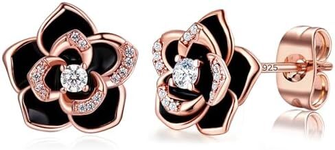 Rose Flower Necklace & Earrings Set in Saudi Arabia