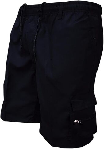 Cargo Pants for Men Workout Drawstring Elastic Pant Above Knee Hiking Slim Fit Shorts Summer Shorts with Multi Pockets in Kuwait