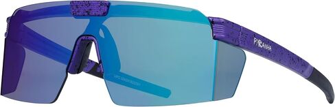 Piranha Eyewear Upland Flip Up Shield Sunglasses for Men with Blue Mirror Lenses and Peripheral Coverage in Saudi Arabia