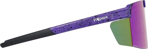 Piranha Eyewear Upland Flip Up Shield Sunglasses for Men with Blue Mirror Lenses and Peripheral Coverage in Saudi Arabia