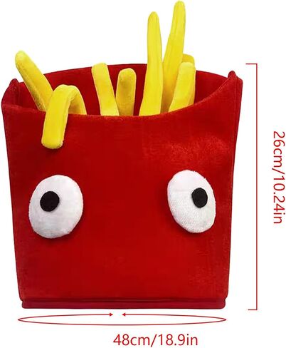 PURFUN Funny French Fries Hat Men Women Fun Fast Food Party French Fries Cap Halloween Cosplay Carnival Christmas Party Role Play Costume Headwear Supplies Dress Up Hat Headgear Headpiece in Saudi Arabia