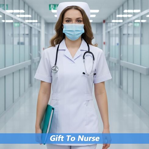 White Nurse Hat Costume Female Headband Nurse Cap Decoration Nursing Cap with Pins Nurses Caps Outfit for Nursing School Graduation Party Cosplay Halloween Dress Up in Saudi Arabia