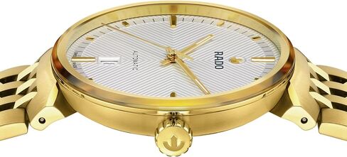 Rado - فلورنسا أوبن هارت - ساعة سويسرية أوتوماتيكية للجنسين - 39 ملم مينا فضي أبيض - سوار ذهبي من الفولاذ المقاوم للصدأ - R48904013 in Kuwait