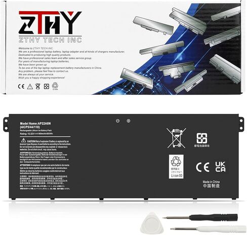 ZTHY AP19B5K AP19B8K Laptop Battery Replacement for Acer Aspire 3 A314-35 A315-56 A315-57 A315-58 A315-59 A317-52 A317-53 5 A514-53 TravelMate P2 TMP214-51 Extensa 15 EX215-54 Series 11.25V 43.08Wh in Kuwait