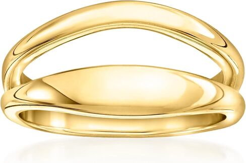 Ross-Simons 18kt Gold Over Sterling 2-Row Ring in Saudi Arabia