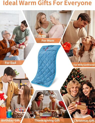 Vofuoti Portable Heating Pad, Cordless Weighted Heating Pads with Battery and 3 Heat Settings, Electric Heated Pad for for Back, Abdomen, Neck & Shoulder, Women Men, 12" x 24" in Saudi Arabia