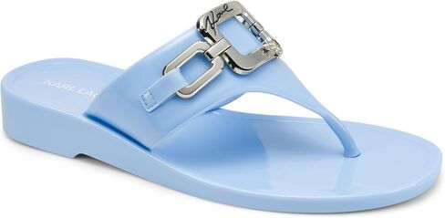 KARL LAGERFELD womens Vardice Flip Flop Sandal With Chain Detail in Saudi Arabia