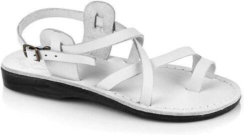 The Good Shepherd Buckle - Leather Toe Loop Sandal - Women Sandals in Kuwait