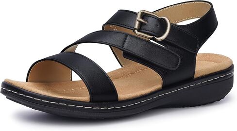 Sandals for Women Dressy Flat: Womens Comfortable Sandals Casual Summer Beach Walking Flat Shoes in Saudi Arabia