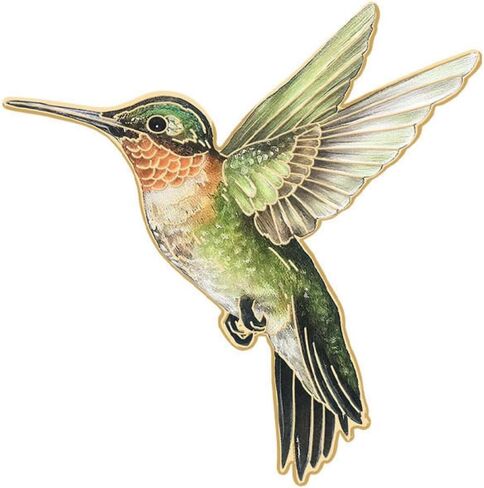 GAUEIOUR Green Hummingbird Enamel Brooch Pin, Cute Animal Bird Alloy Decorative Badge Lapel Pin Jewelry, Vintage Hummingbird Brooch for Jackets Sweaters Scarves Hats Bags in Saudi Arabia