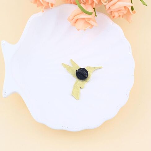 GAUEIOUR Green Hummingbird Enamel Brooch Pin, Cute Animal Bird Alloy Decorative Badge Lapel Pin Jewelry, Vintage Hummingbird Brooch for Jackets Sweaters Scarves Hats Bags in Saudi Arabia