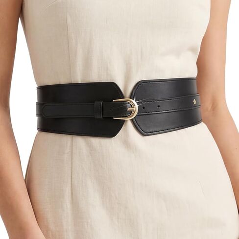 BODIY Wide Elastic Belt Vintage Cinch Belts Retro Stretch Corset Belts Ladies Dress Belt Fashion Waist Accessories for Women in Kuwait