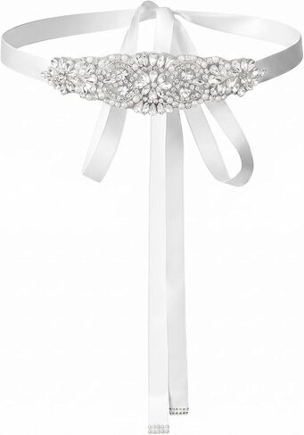 Bridal Belt Waist Belt for Dress Rhinestone Wedding Belts for Women Adjustable Waist Band, Sparkly Ribbon for Bridal Bridesmaid Dresses Special Occasion Prom Evening Dress in Saudi Arabia