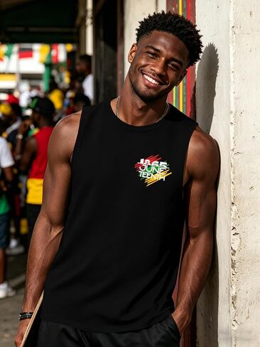 ELDPS Juneteenth Tank Top for Men: Celebrate 1865 Juneteenth Shirts African American Freedom Tops June 19th Tees in Saudi Arabia