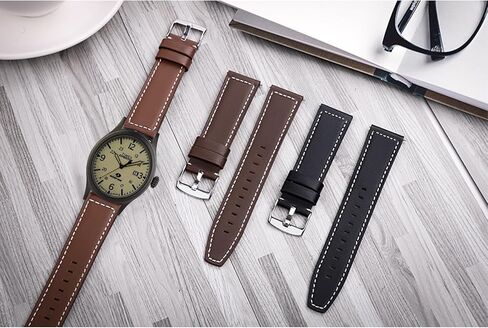 20mm Leather Watch Bands Compatible with Expedition Scout 40mm/Acadia 40mm/Weekender 38mm 40mm/Field 43mm/Rugged Core Analog/Easy Reader Watch in Saudi Arabia