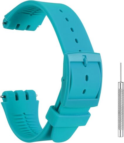 HARFINGTON Silicone Watch Band Quick Release Soft Watch Strap Replacement with Plastic Buckle and Spring Bar in Kuwait