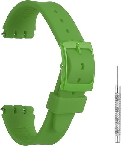 HARFINGTON Silicone Watch Band Quick Release Soft Watch Strap Replacement with Plastic Buckle and Spring Bar in Kuwait