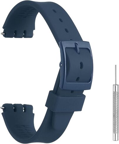 HARFINGTON Silicone Watch Band Quick Release Soft Watch Strap Replacement with Plastic Buckle and Spring Bar in Kuwait