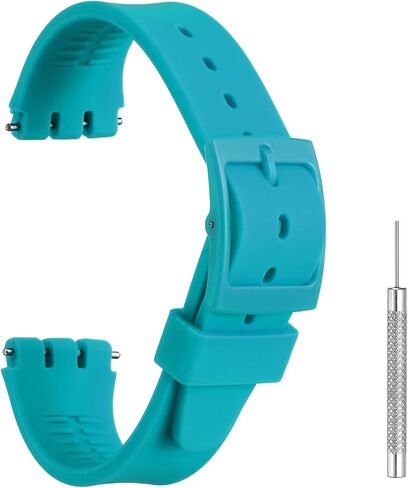 HARFINGTON Silicone Watch Band Quick Release Soft Watch Strap Replacement with Plastic Buckle and Spring Bar in Kuwait