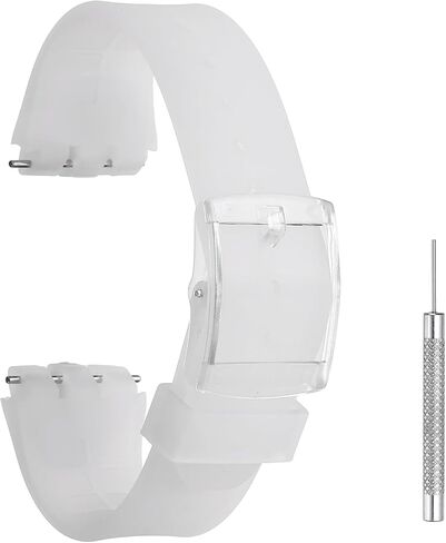 HARFINGTON Silicone Watch Band Quick Release Soft Watch Strap Replacement with Plastic Buckle and Spring Bar in Kuwait
