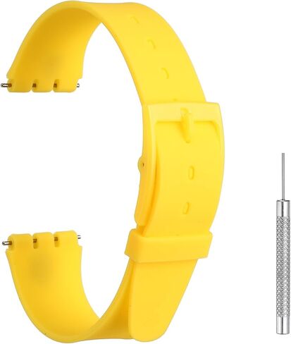 HARFINGTON Silicone Watch Band Quick Release Soft Watch Strap Replacement with Plastic Buckle and Spring Bar in Kuwait