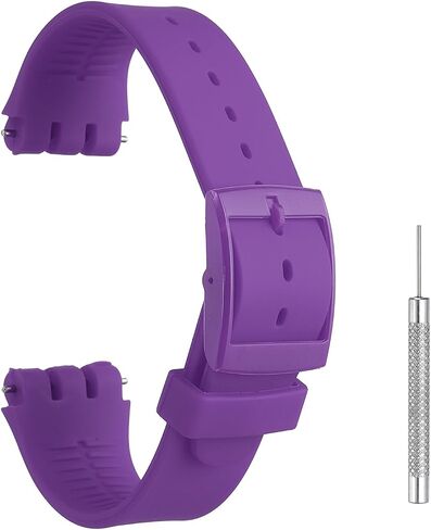 HARFINGTON Silicone Watch Band Quick Release Soft Watch Strap Replacement with Plastic Buckle and Spring Bar in Kuwait