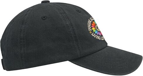 Imagine All THE Peoples, Living Life in Peace Hats for Womens Cool Washed Distressed Baseball Caps in Kuwait