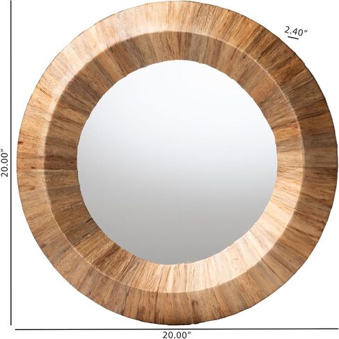 bali & pari Tarun Bohemian Grasscloth Accent Mirror in Saudi Arabia