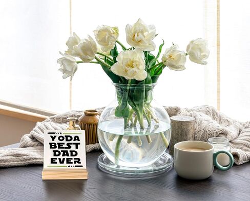 kunlisa Dad Sign, Yoda Best Dad Wood Plaque Sign Desk Decor, Best Dad Ever Gifts, Dad Gifts from Daughter Son, Funny Dad Gifts, Dad Gifts for Christmas, Birthday Gifts for Dad in Saudi Arabia