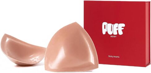 Double Sided Sticky Push Up Bra Inserts, Seamless Reusable Adhesive Bra Pads for Strapless & Backless Dress in Saudi Arabia