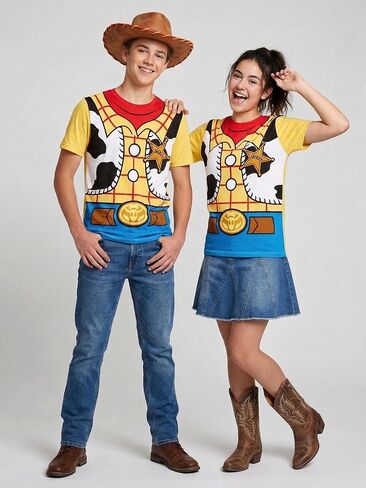 Toy Story Woody Sheriff or Buzz Lightyear T-Shirt for Boys & Girls Soft Lightweight Graphic Tee, Short Sleeve for Youth S-XL in Saudi Arabia