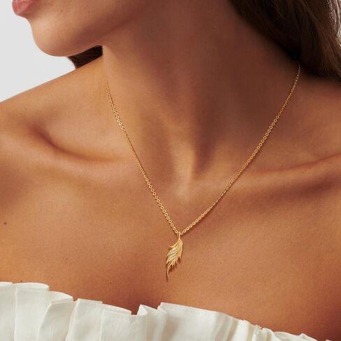Necklace Sets for Women 14K Gold Plated Oval Turquoise Necklaces Phoenix Plume Dainty Necklace Everyday Jewelry Gifts in Saudi Arabia