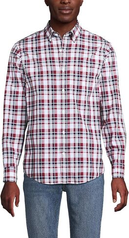 Lands' End Men's Long Sleeve Madras Shirt in Kuwait