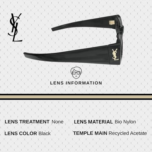 نظارة شمسية SAINT LAURENT SL M140 RIM على شكل عين القطة وشعار YSL Monogram مع مجموعة النظارات الفاخرة eSHADES in Kuwait