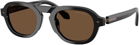 GIORGIO ARMANI Sunglasses AR 8244 587553 Black/Dark Brown Crystal Standard in Saudi Arabia