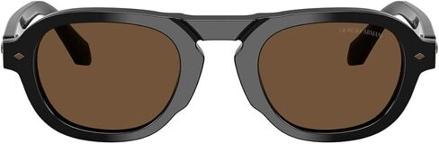 GIORGIO ARMANI Sunglasses AR 8244 587553 Black/Dark Brown Crystal Standard in Saudi Arabia