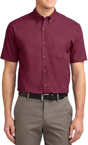 JustBlanks Men's Dress Shirts Short Sleeve Mens Dress Shirts for Men Easy Care Mens Button up Shirts Short Sleeve in Saudi Arabia